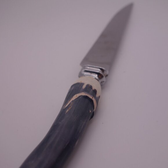 Set of Four(4) Sheffield Made England Stainless Steel Bone Handle Steak Knives - Picture 4 of 13